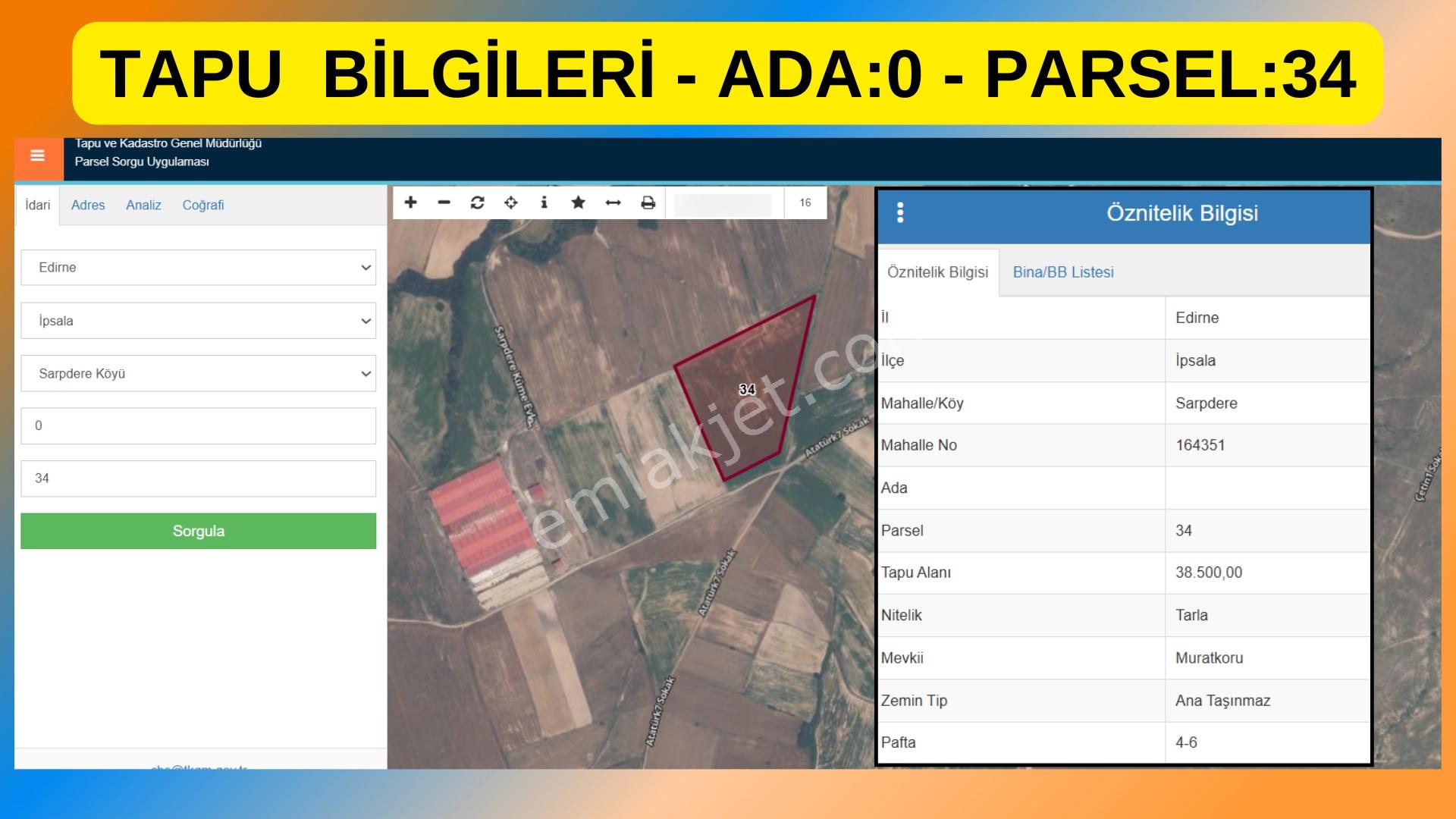 Edirne İpsala Sarpdere-satılık Tarla-iki Ayrı Tapu-73.350 M2 - Görsel 8