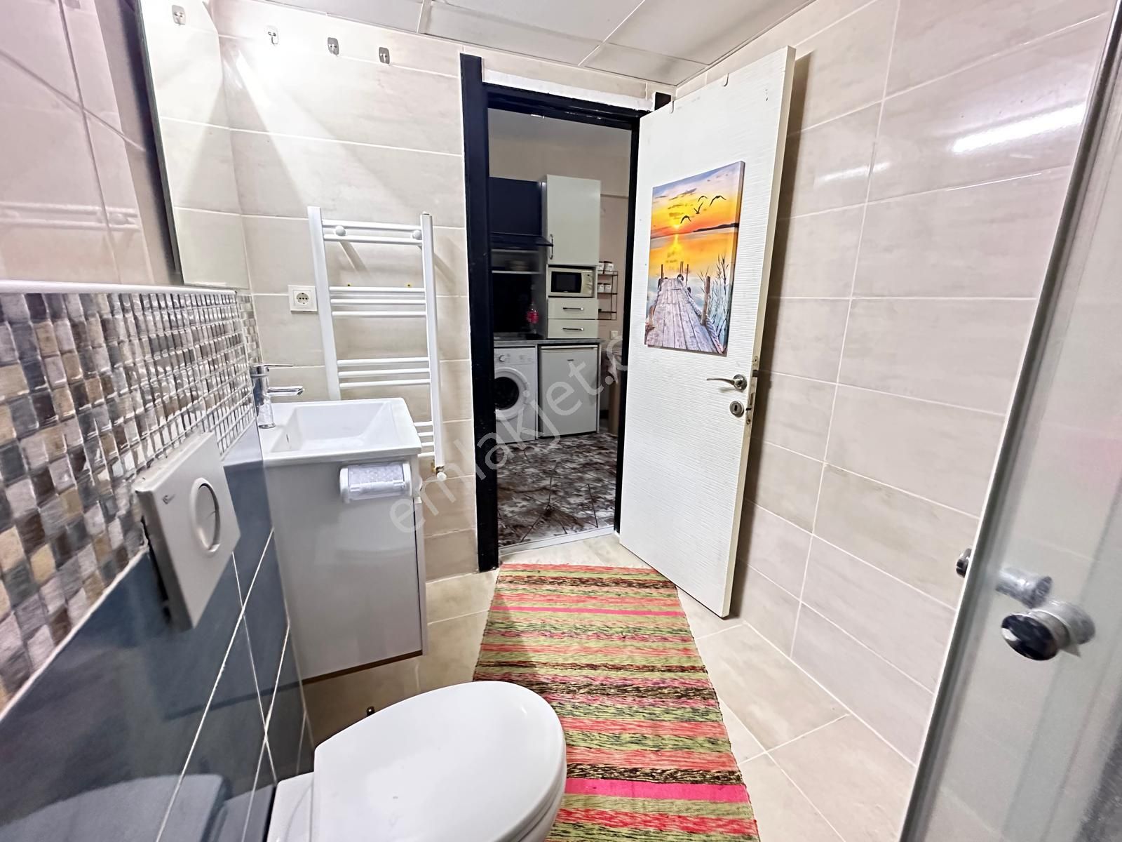 Seyrek'te Havuzlu Bahçe Dubleks 1+1 Eşyalı Satılık Daire​​​​ - Görsel 14