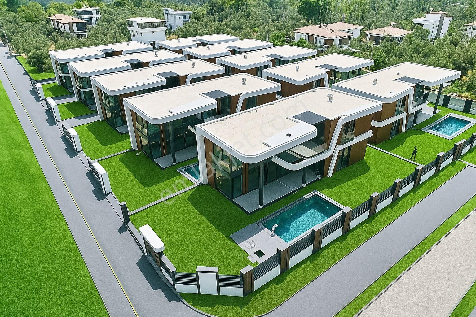 Yükselden Satılık Gürede Ultra Lux Sitede Havuzlu Tam Bağımsız 4+1 Villa - Görsel 4