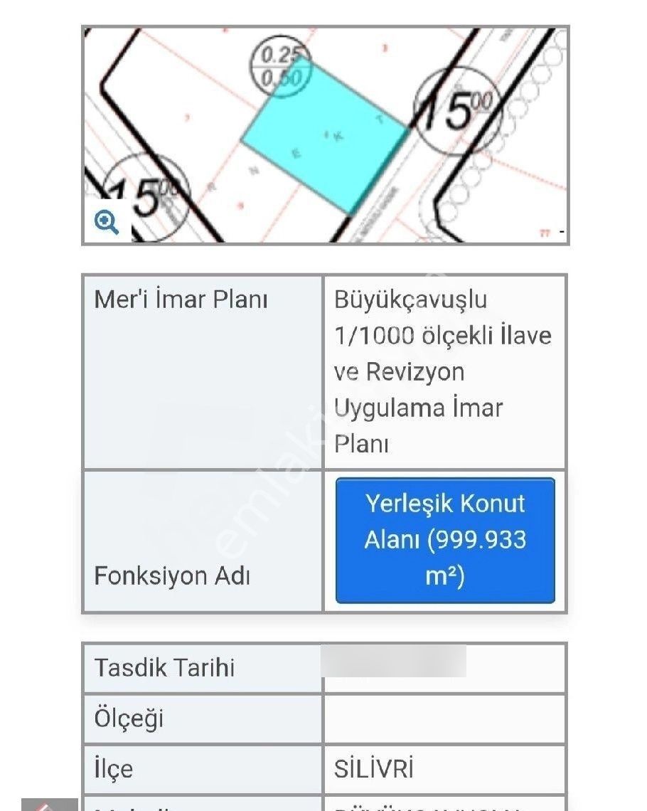 Silivri Satılık 1000 M2 Arsa Büyükçavuşlu'da - Görsel 9
