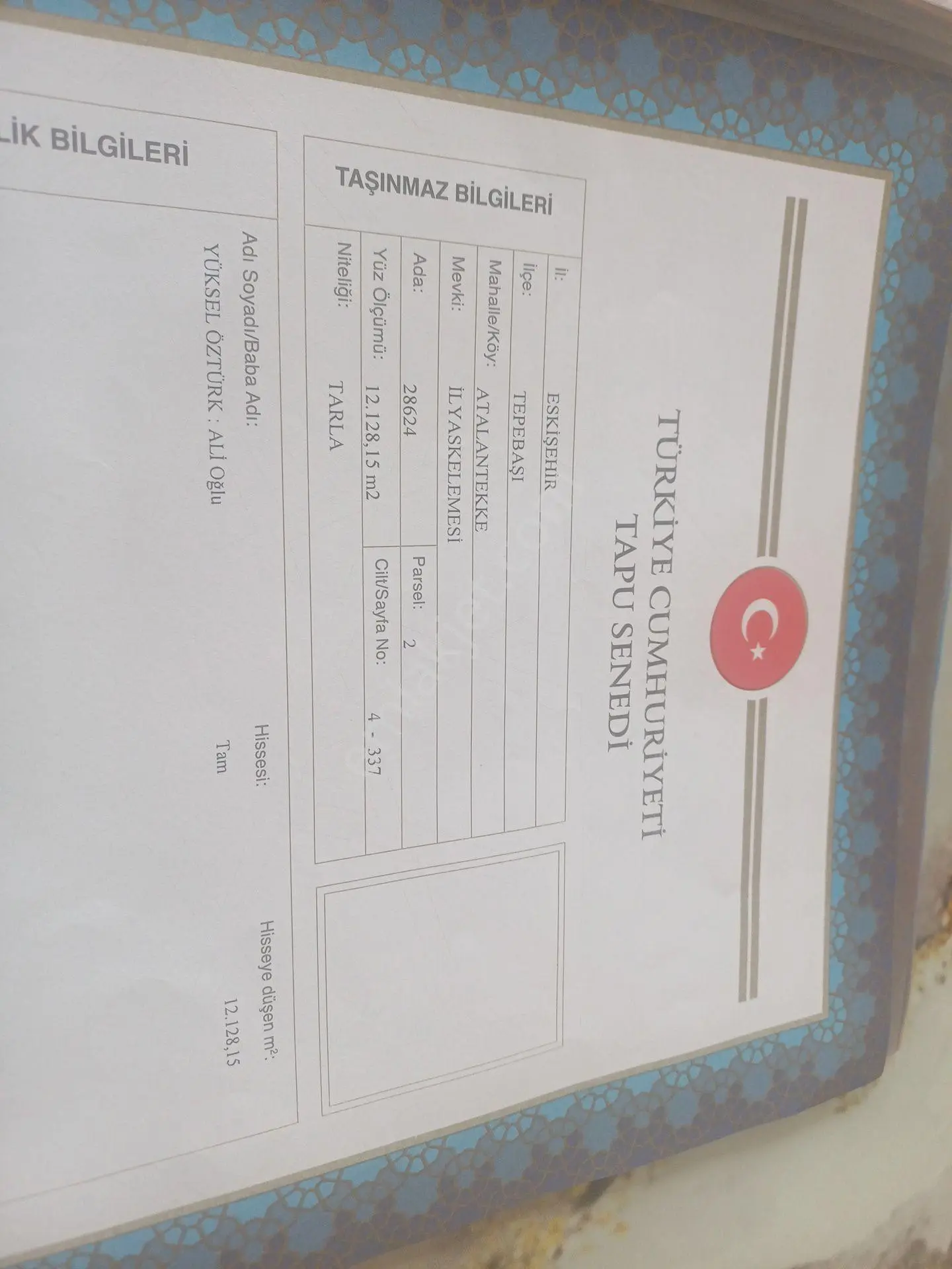 Acil Satılık 2 Adet Tarla