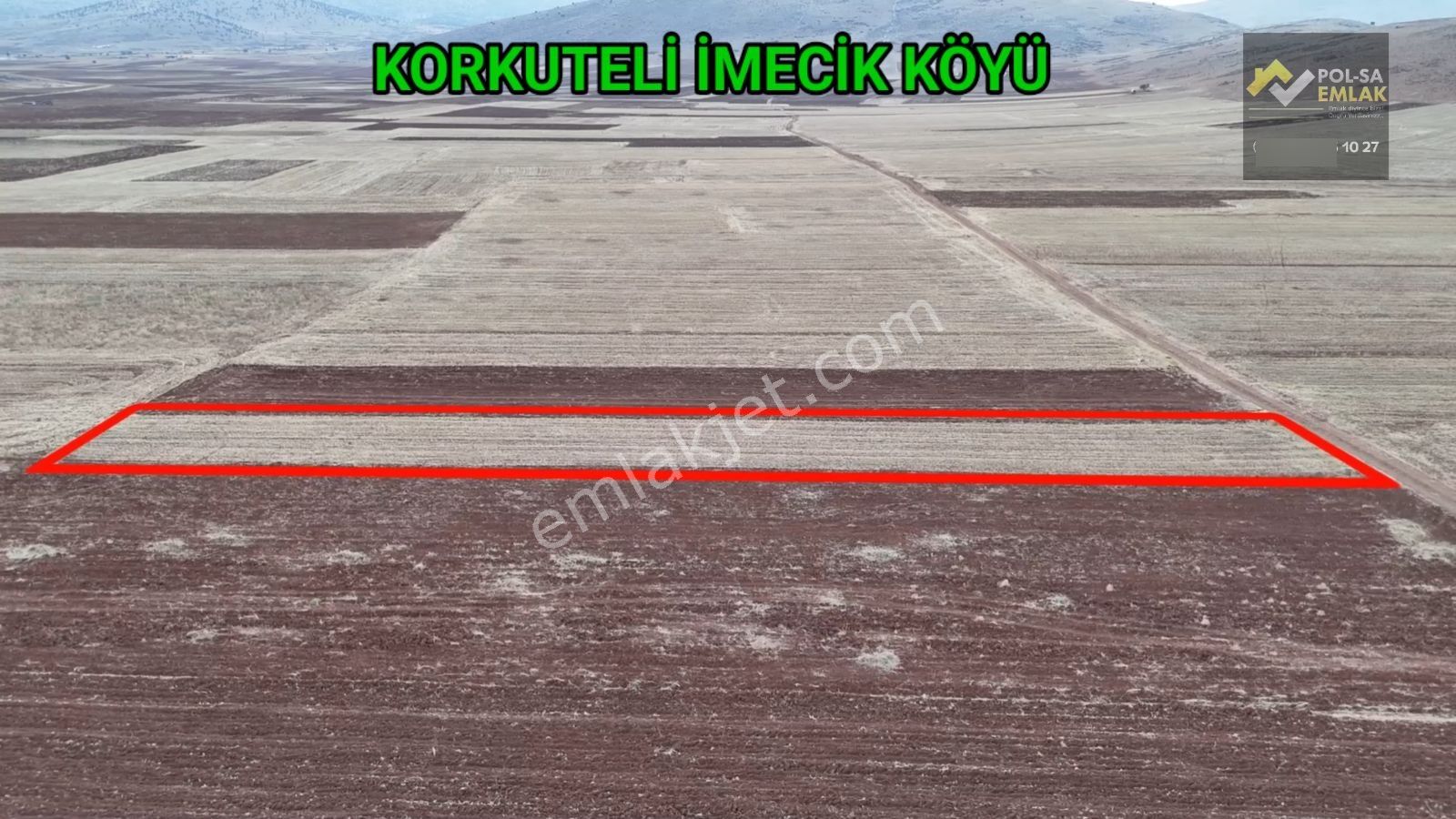 Korkuteli İmecik Köyü Satılık 1.676m2 Tarla Resmi Yolu Var - Görsel 5