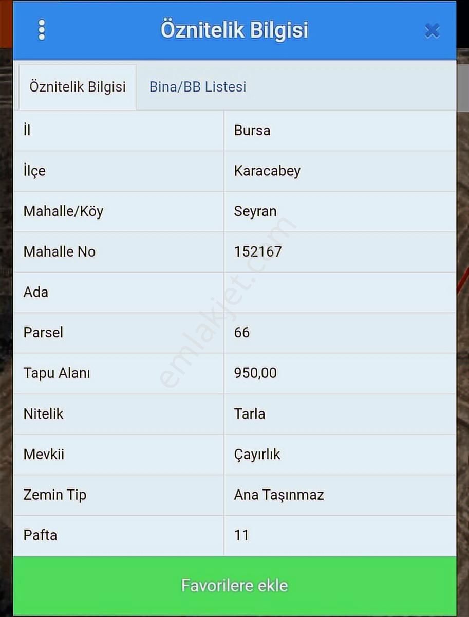 Seyran'da Satılık 950 M2 Tarla - Arazi - Görsel 5