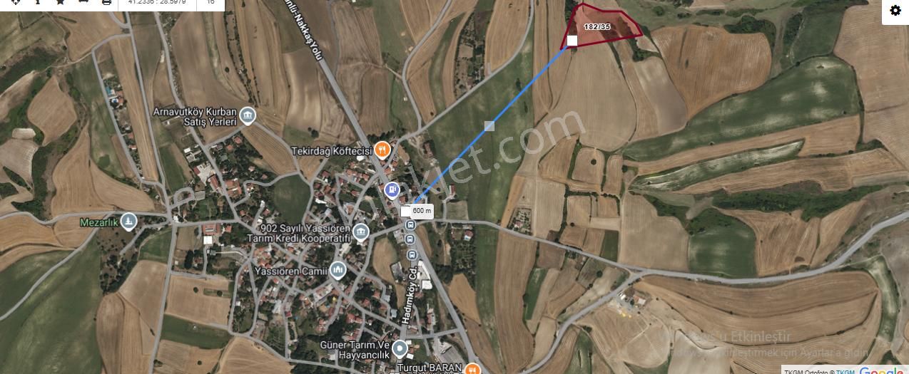 Arnavutköy Yassıörende Satılık Arsa , 488 M2 Hisseli İmarlı - Görsel 9