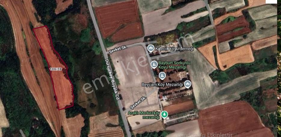 Arnavutköy Dursunköyde Satılık Arsa , 147 M2 Hisseli Caddeye Yakın