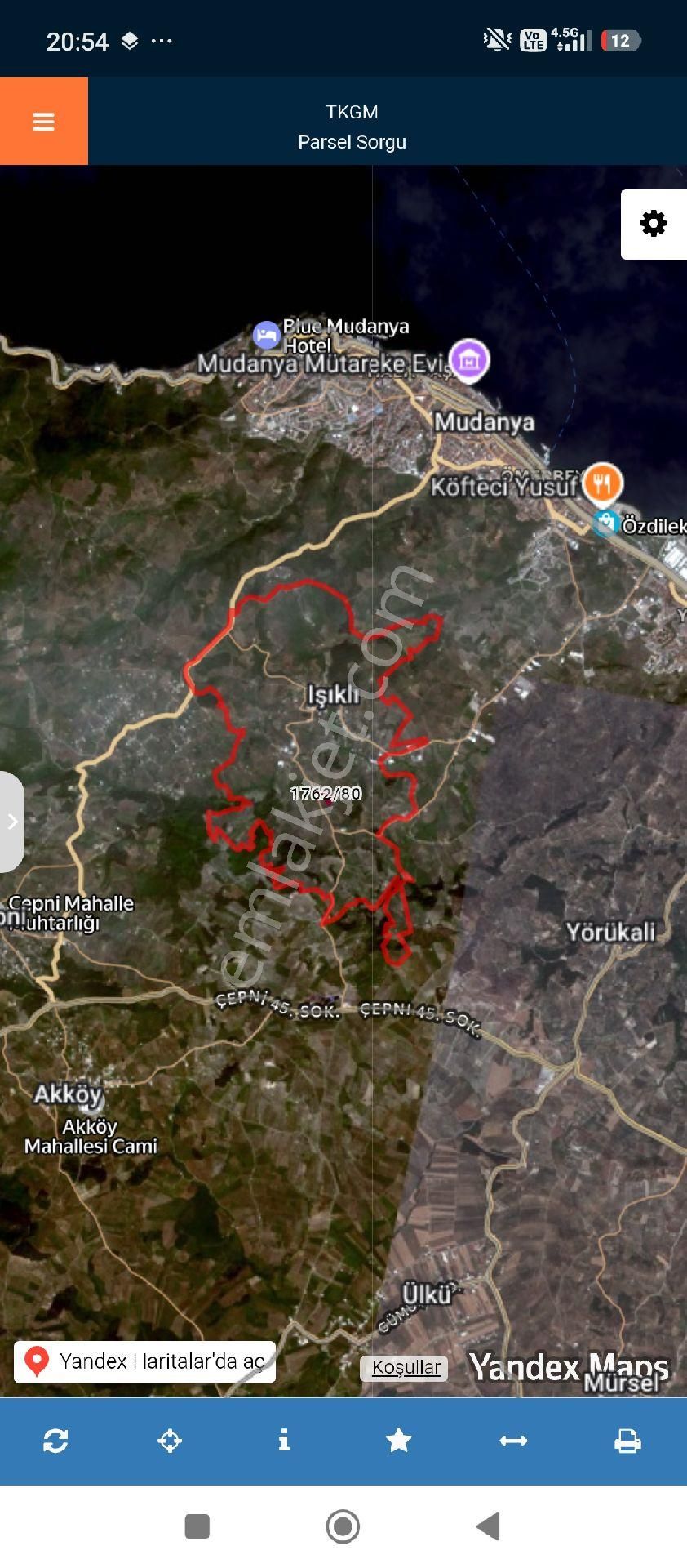 Mudanya Işıklı Mahallesi Satılık 308 Mt2 Hisseli Zeytinlik - Görsel 5