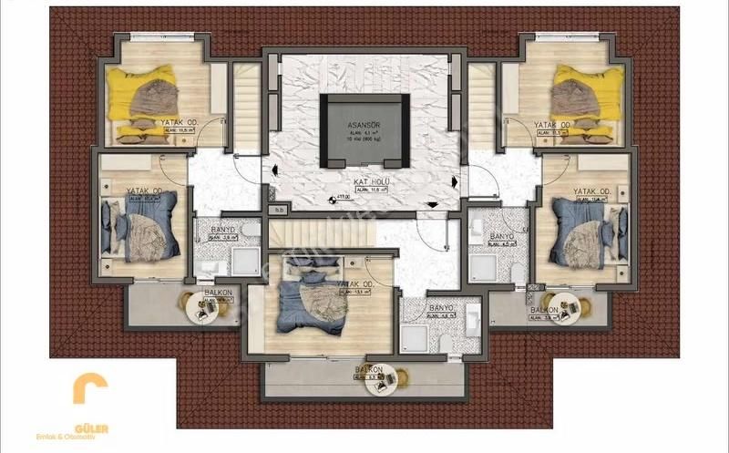 Alanya Avsallarda Satılık 2+1 Dubleks Sıfır Daire - Görsel 4
