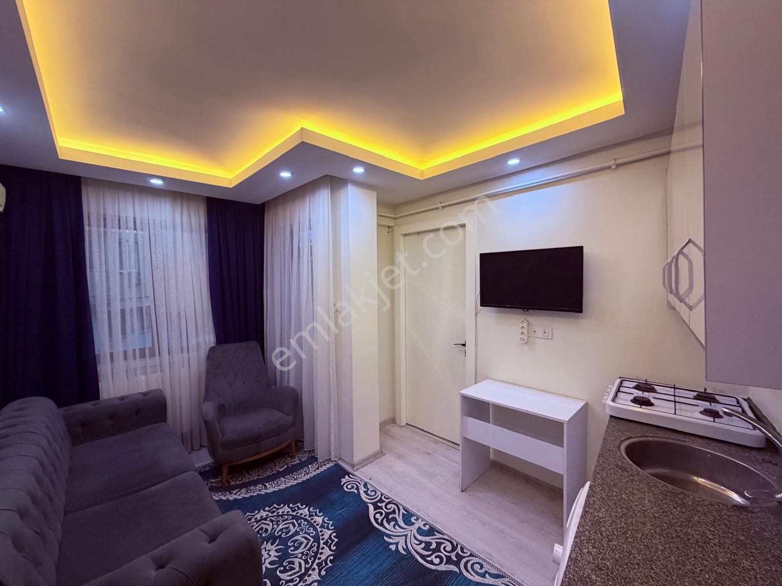 Çınarda Ön Cephe Balkonlu Eşyalı Fırsat 1+1 Satılık Apart - Görsel 2