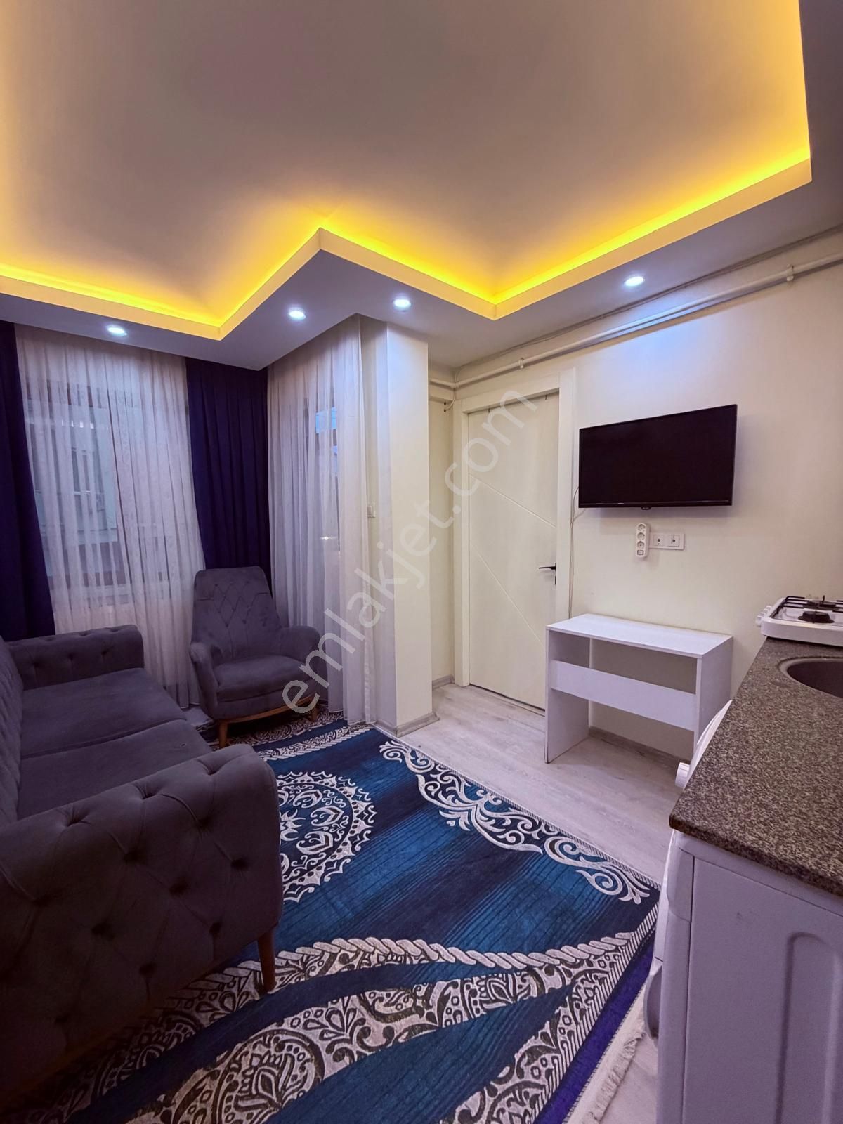 Çınarda Ön Cephe Balkonlu Eşyalı Fırsat 1+1 Satılık Apart - Görsel 21