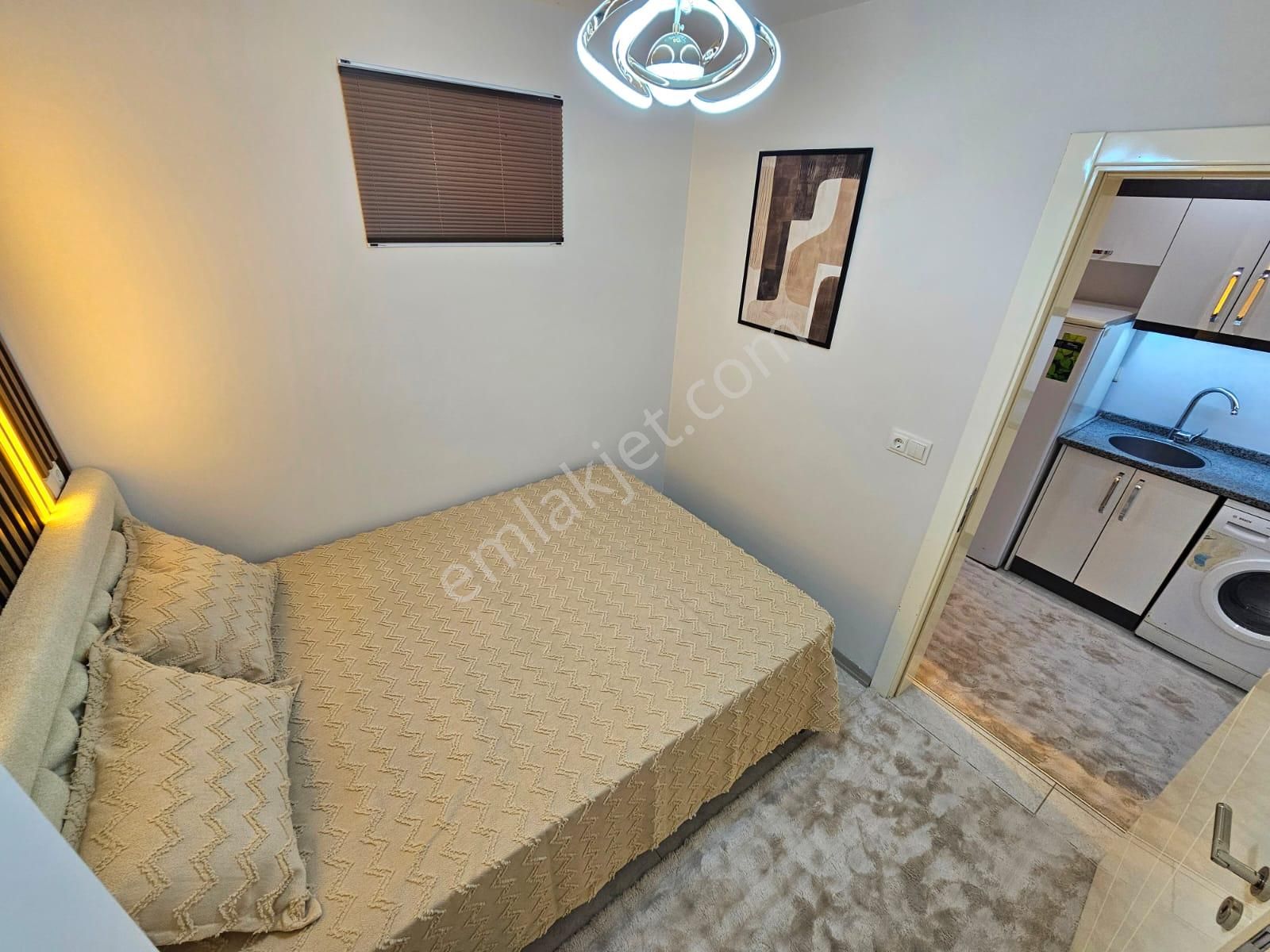 Arakat Asansörlü Lüx Full Eşyalı Yatırımlık 1+1 Apart - Görsel 15