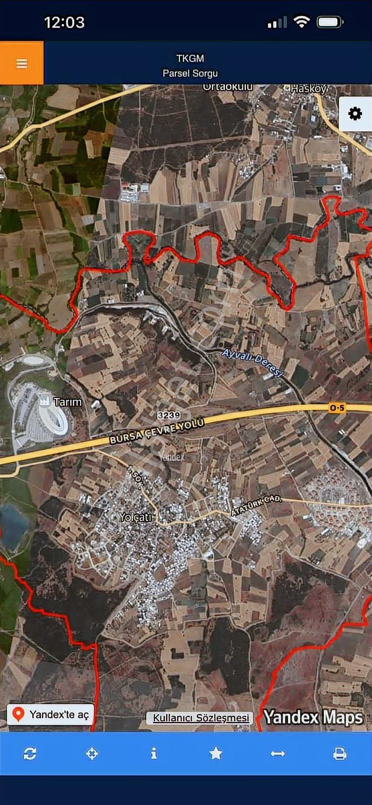 Yolçatı Mah Yola Cephe Satılık Tarla - Görsel 4