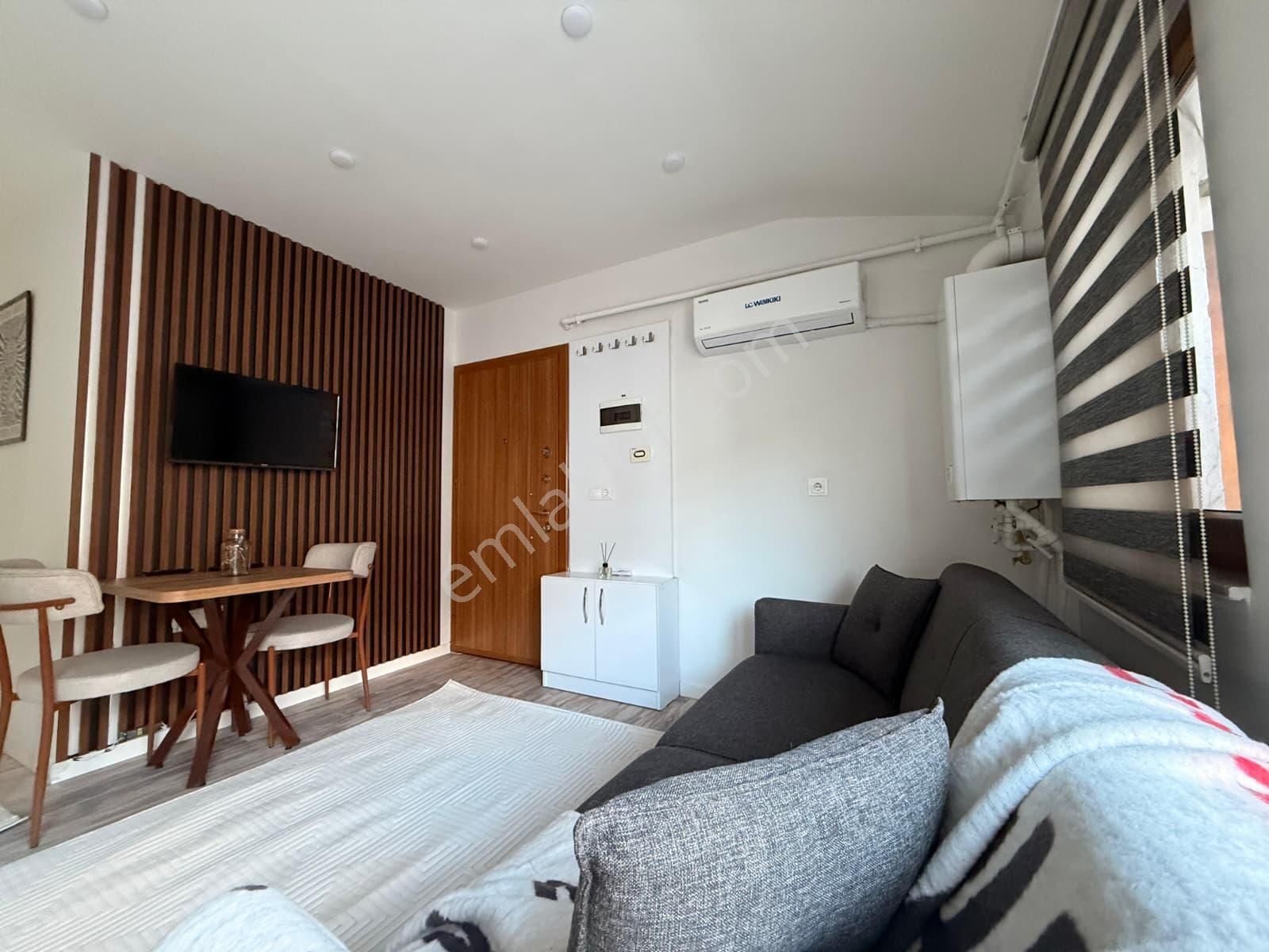 Teraslı Lüx Full Eşyalı Yatırımlık 1+1 Satılık Apart - Görsel 15