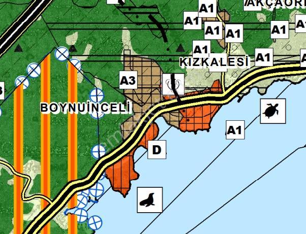 Satılık Deniz Manzaralı Arsa Narlıkuyu / Boynuinceli / Akkum - Görsel 20