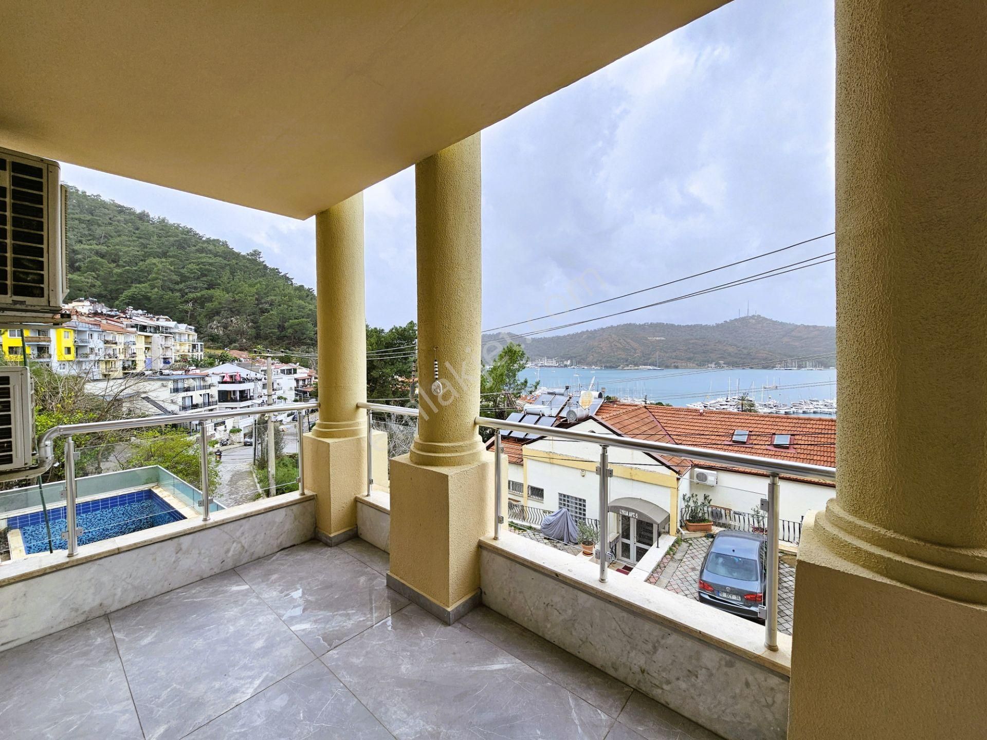Fethiye Karagözler De Full Deniz Manzaralı, Havuzlu Satılık 1+1 Daire - Görsel 24