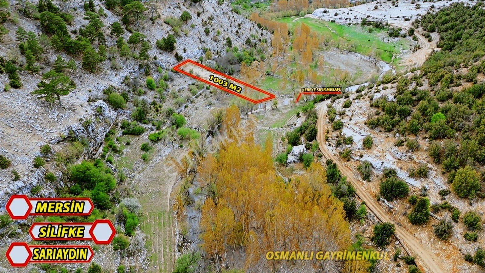 Silifke Sarıaydın Köyü Dereye Sıfır 1 Dönüm Satılık Arsa - Görsel 14