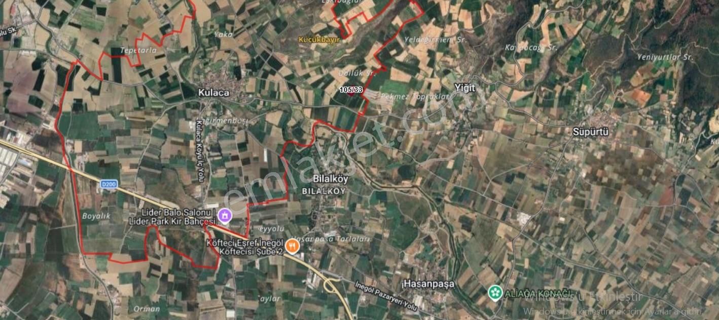 Ulucan'dan İnegöl Kulaca Mahallesin'de Müükemmel Satılık Tarla - Görsel 4