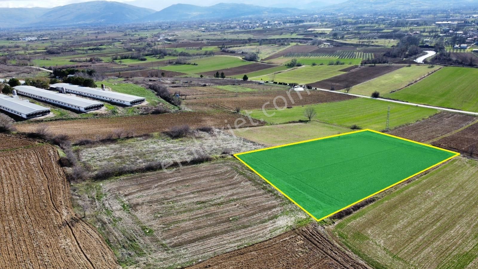 Ulucan'dan İnegöl Kulaca Mahallesin'de Müükemmel Satılık Tarla - Görsel 6
