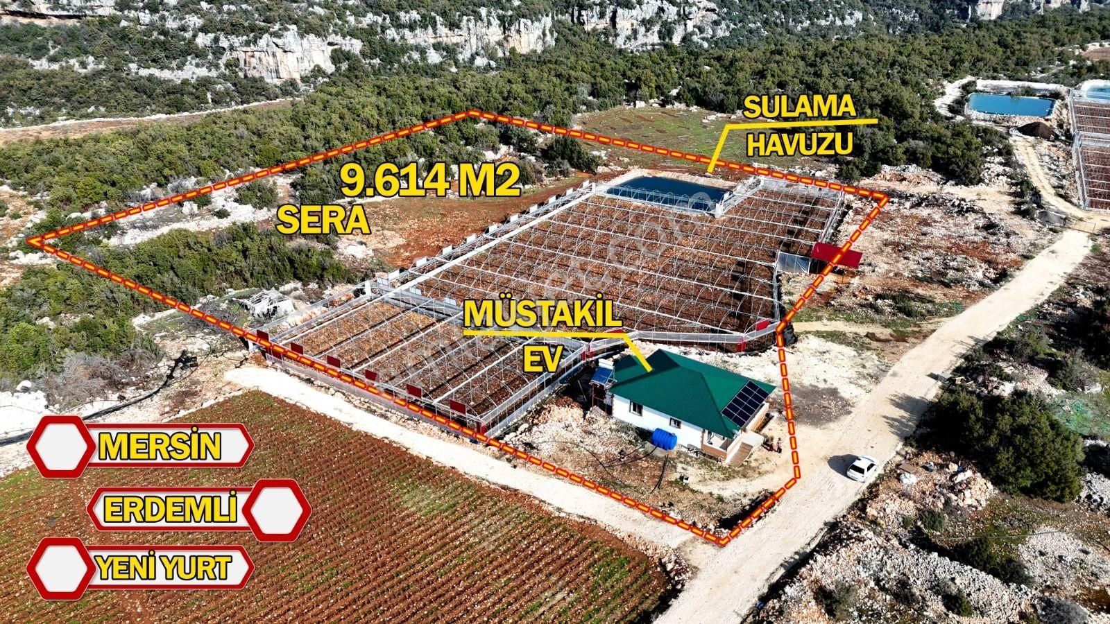 Erdemli Yeniyurt 9613 M2 Arsa Üzeri Satılık Sera + Müstakil Ev - Görsel 3