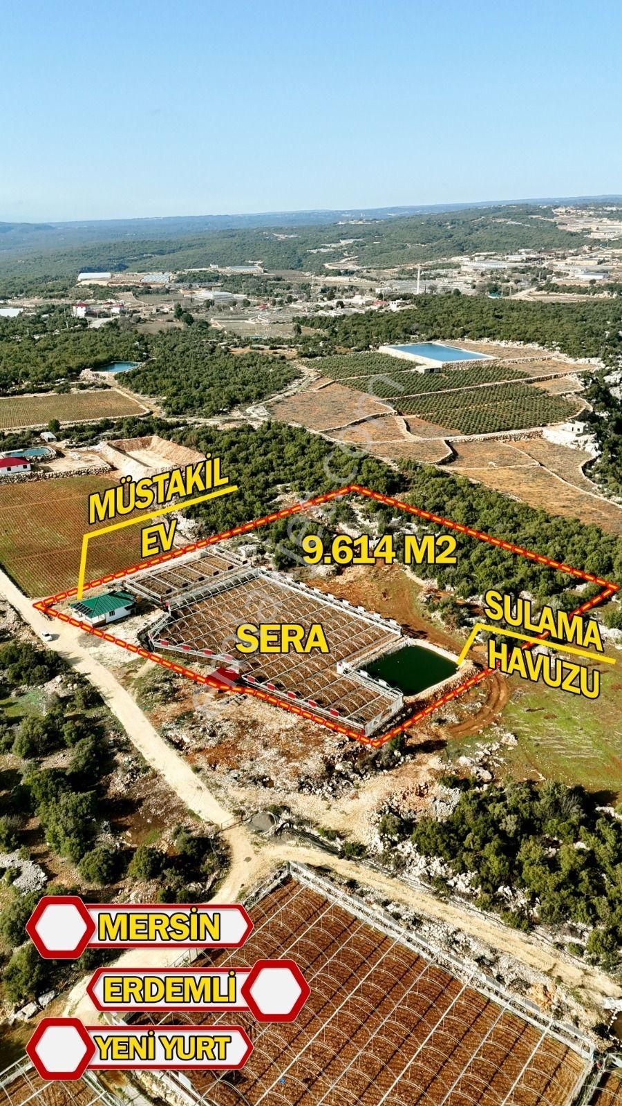 Erdemli Yeniyurt 9613 M2 Arsa Üzeri Satılık Sera + Müstakil Ev - Görsel 4