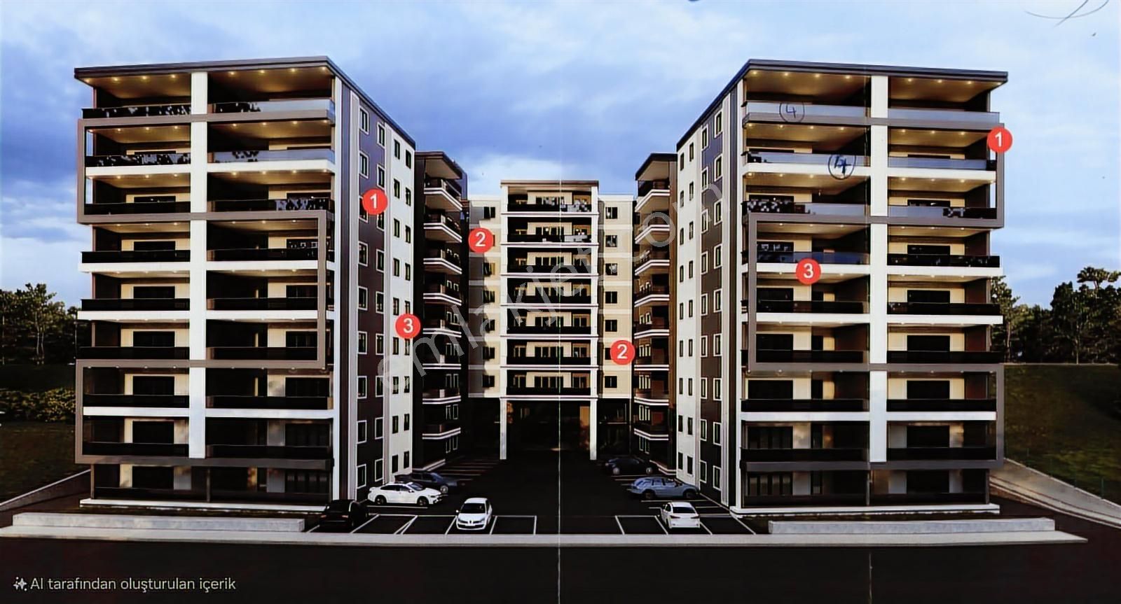 Ankra Merkezinde İnşaat Ruhsatlı 107 Konut Arsası