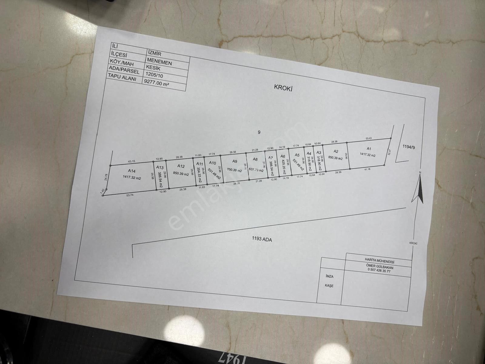 Menemen Kesik'te Yola Cepheli 425 M² Hobi Bahçesi