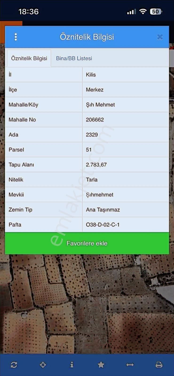 Konumdan Kilis Merkezde İmara Yakın Satılık Tarla - Görsel 3