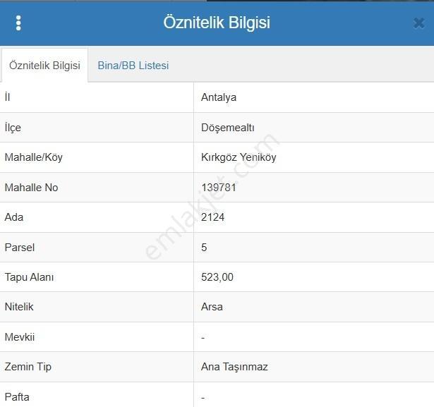 Antalya Döşemealtı Kırkgöz Yeniköy 1052 M2 İmarlı Satılık 2 Arsa - Görsel 9