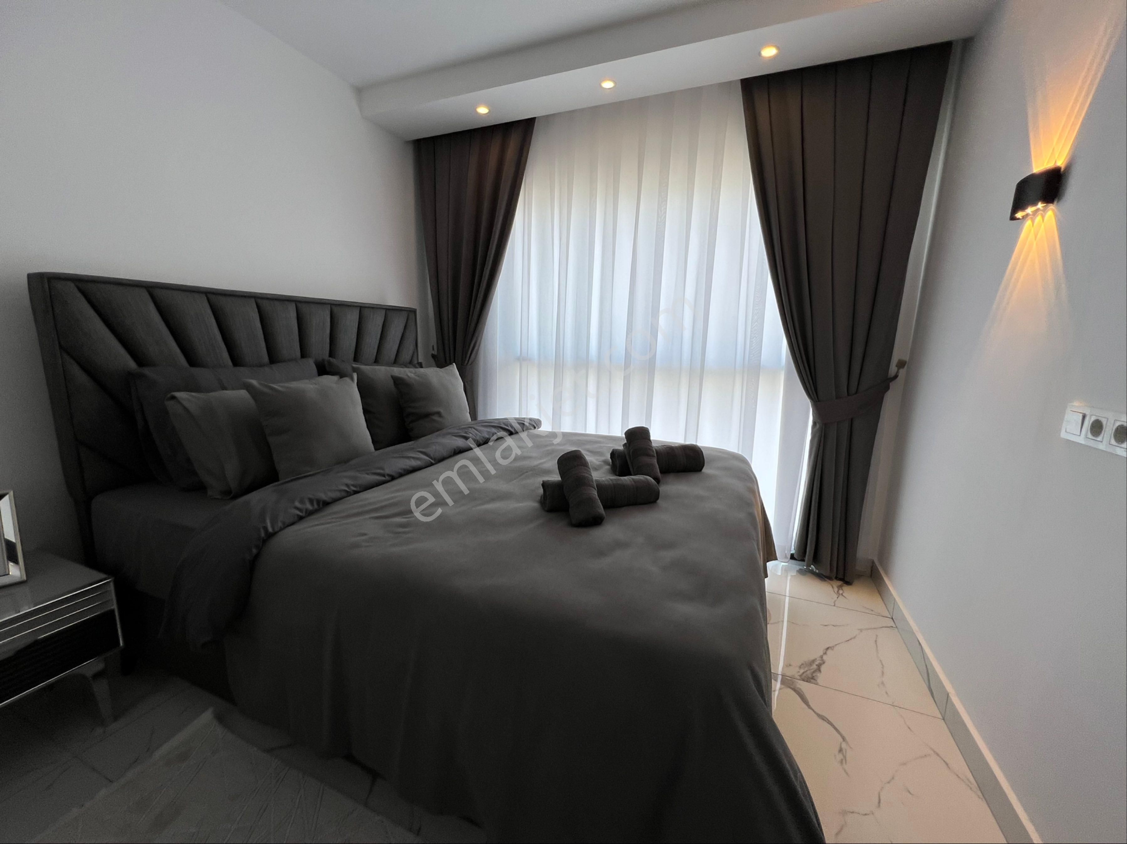 Alanya Mahmutlarda Otel Konseptinde Site İçerisinde Satılık 1+1 Full Eşyalı Daire - Görsel 9