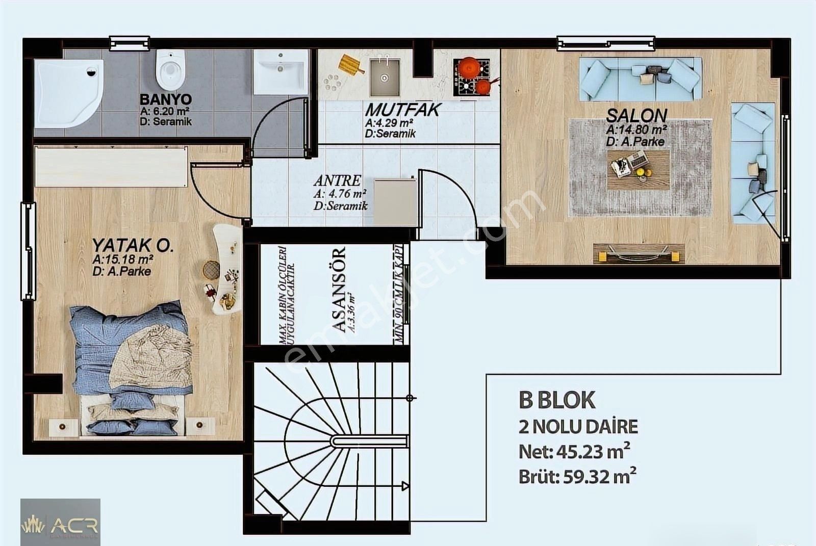 Acr Gyd'den Şile Çayırbaşı'nda Ana Cadde'de 1+1 Sıfır Daire - Görsel 2