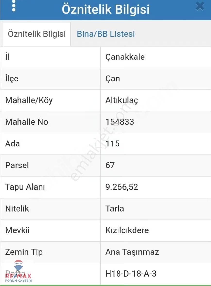 Çan Altıkulaç Köyünde Satılık Tarla - Görsel 3