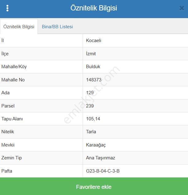 Kocaeli İzmit Bulduk Köyünde 105 M² Tarla Satılıktır - Görsel 8