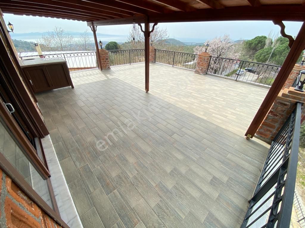 ꧁akçay Ay Emlak'tan꧂çamlıbel'de Deniz Ve Dağ Manzaralı Havuzlu Satılık 6+1 Tam Bağımsız Taş Villa - Görsel 33