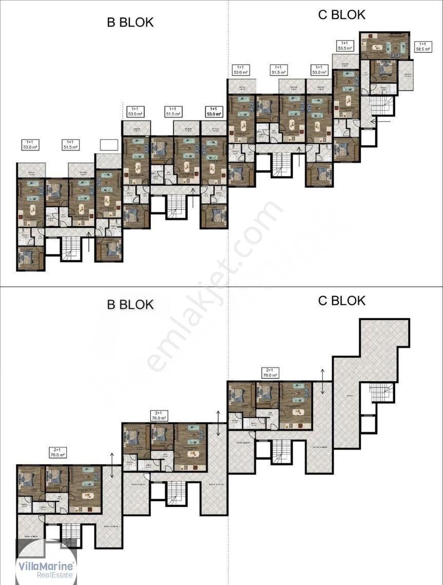 Güvenlikli Sitede Yerden Isıtmalı 1+1 Daire - Görsel 29