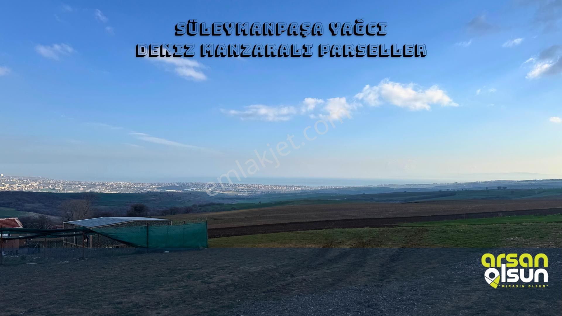 Tekirdağ Süleymanpaşa Yağcı | Köy İçinde Deniz Manzaralı 250 M² Arsa