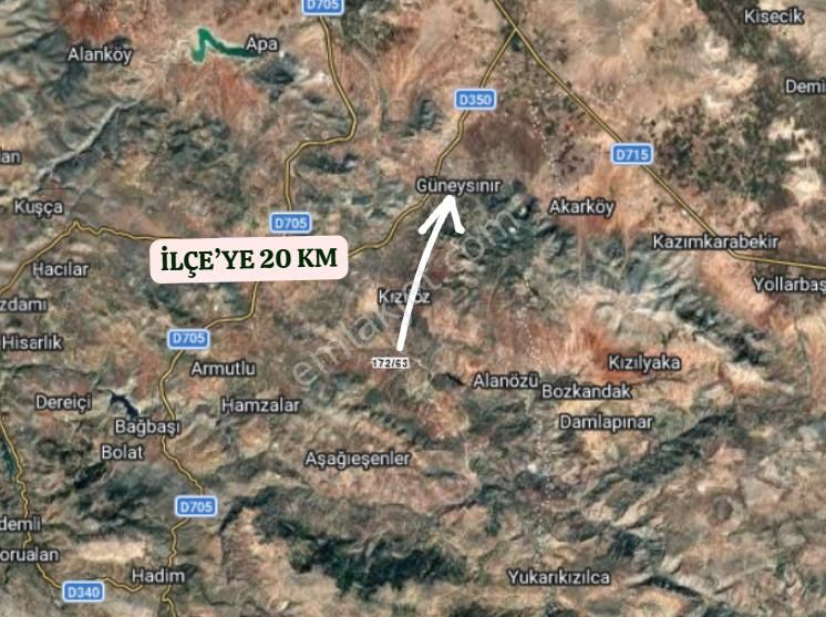 Konya Güneysınır Kayaağzı Köyünde 2.520 M² Bağ Satılıktır - Görsel 6