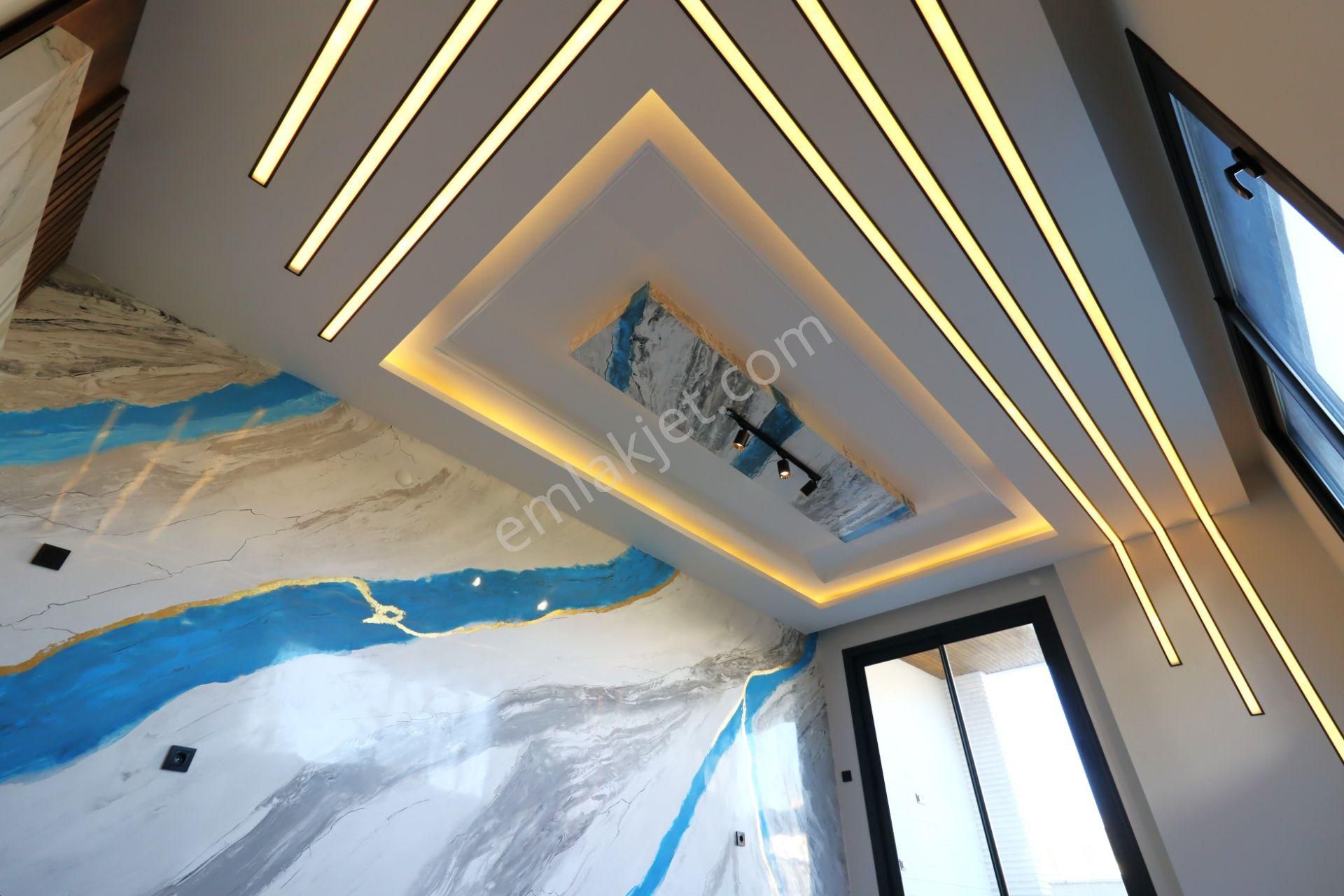 Aygül'den Akçay Yenimahalle'de Sıfır Şömineli Yerden Isıtmalı Ultra Lüks 4+1 Satılık Müstakil Villa - Görsel 11