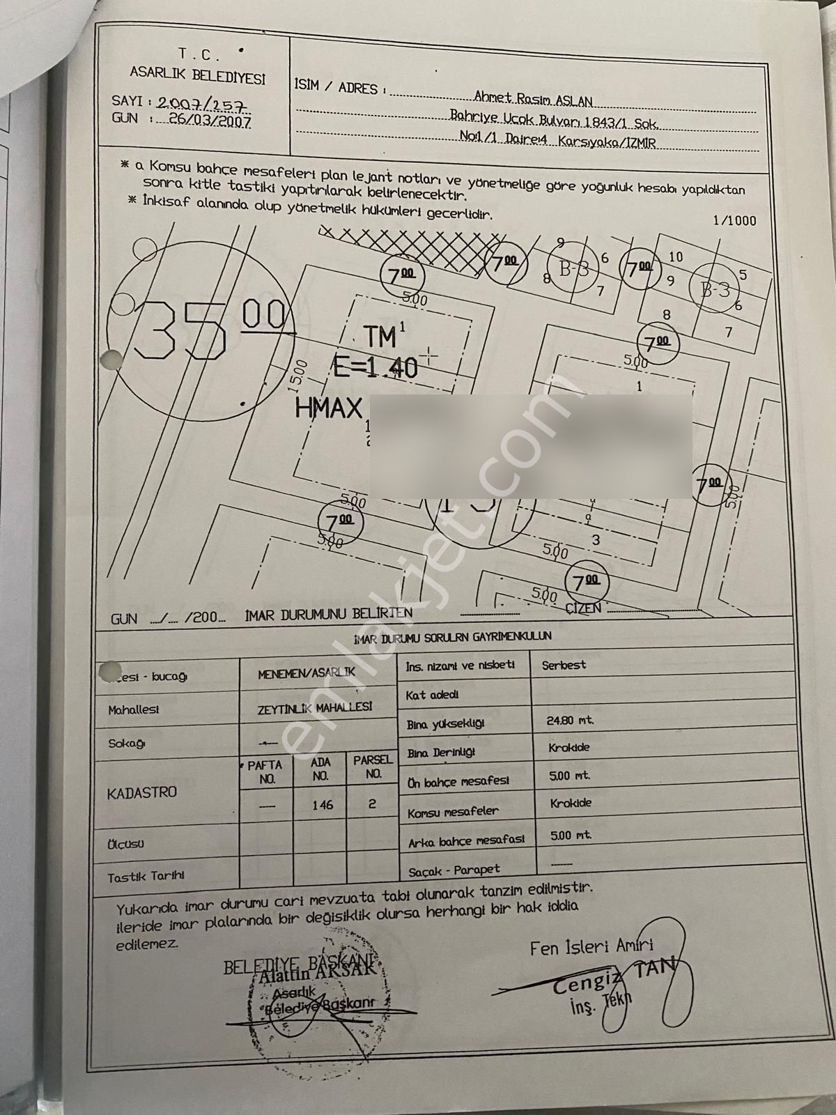 Menemen Asarlıkta Çanakkale Yoluna İkıncı Parsel İmarlı Arsa - Görsel 3