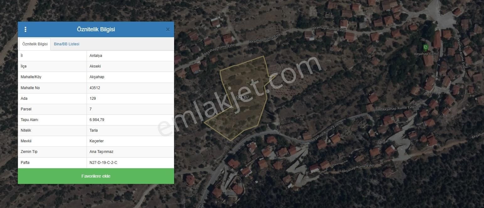 Çağrı Emlak'tan Antalya/akseki/akşahap Mahallesinde Tarla - Görsel 6