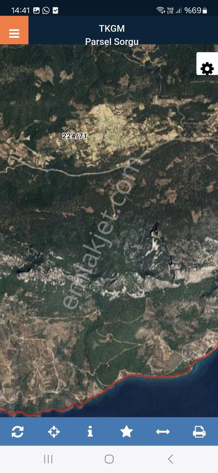 Muğla Menteşe Kıran'da 915 M2 Tek Tapu Yatırımlık Tarla - Görsel 2