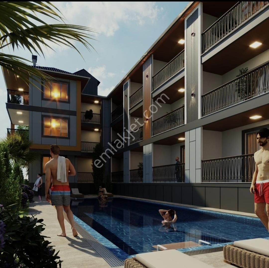 Ortaca Bahçeli Evler'de Havuzlu Sitede Ultra Lüks 1+1 Daire - Görsel 28