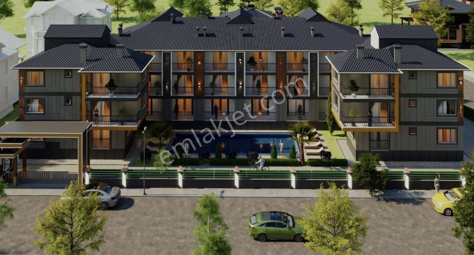 Ortaca Bahçeli Evler'de Havuzlu Sitede Ultra Lüks 1+1 Daire - Görsel 32