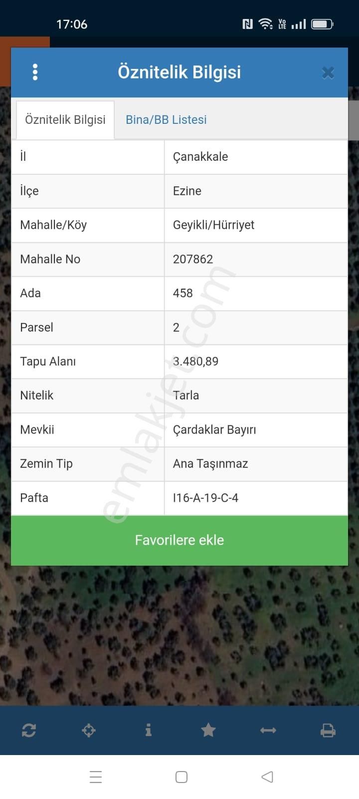 Çanakkale Ezine Geyiklide Yatırıma Uygun Tarla Vasıflı Satılık Zeytinlik - Görsel 3