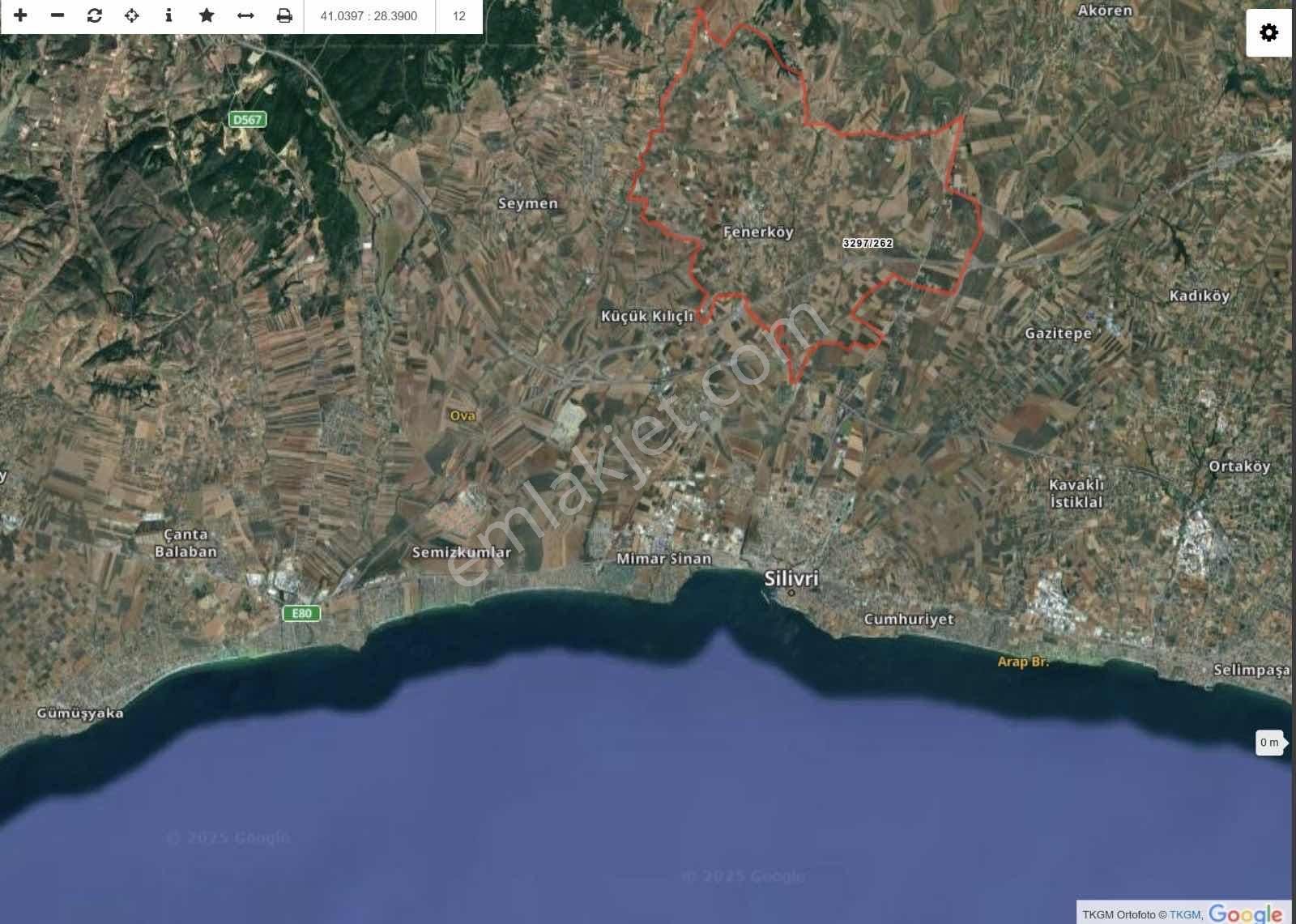 Silivri Fener Köyde 290m2 Hisseli Satılık Tarla - Görsel 3