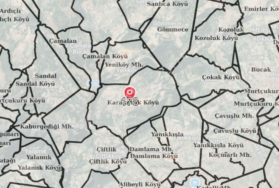Mersin,tarsus, Karakutuk'te 1.800 M² Müstakil Tapulu Tarla – Uygun Fiyat - Görsel 2