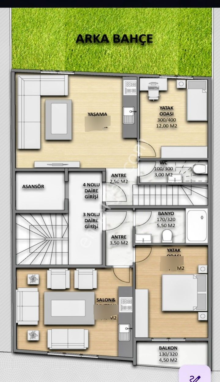 Çamlıca Mahallesi Yapım Aşamasında Temelden Satılık Daireler