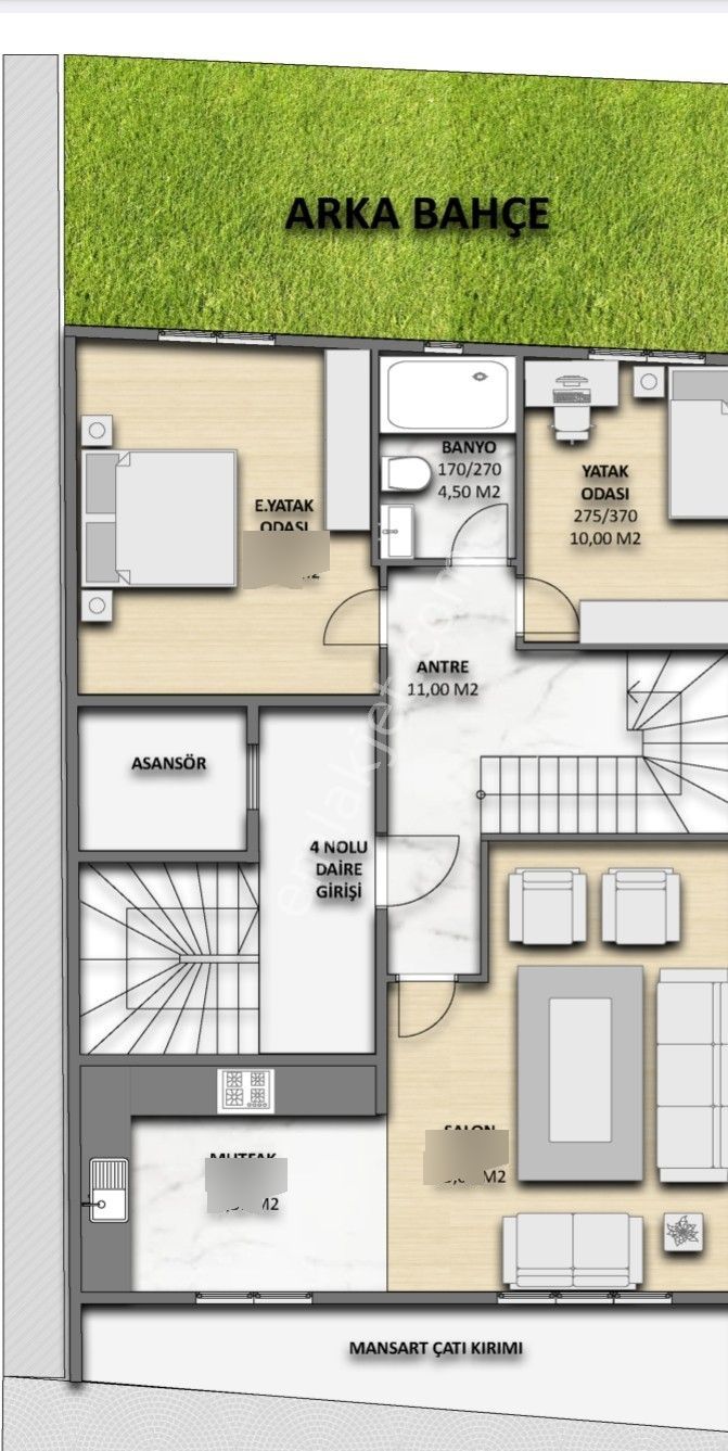 Çamlıca Mahallesi Yapım Aşamasında Temelden Satılık Daireler - Görsel 2