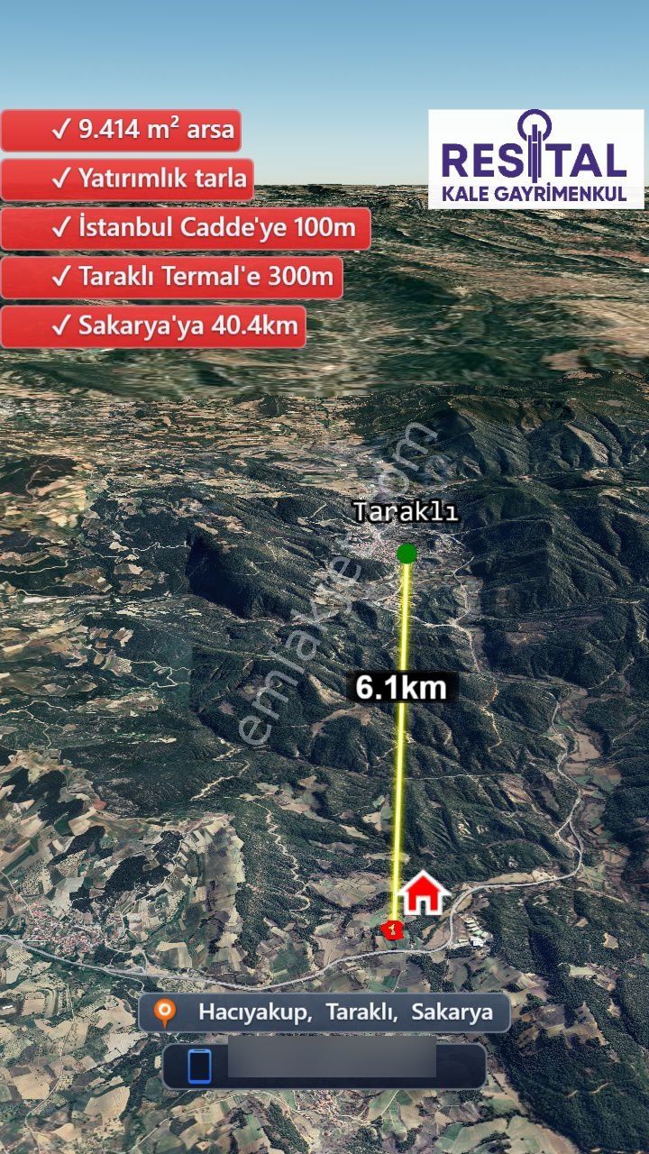 Sakarya Taraklı'da Yatırımlık Tarla - Görsel 3