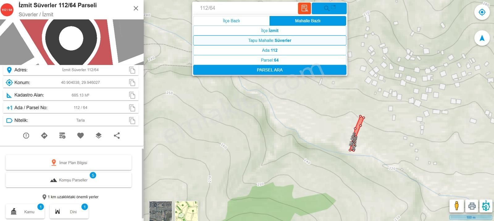 Golden Restate'den İzmit Süverler'de Satılık Yatırımlık Arsa - Görsel 6
