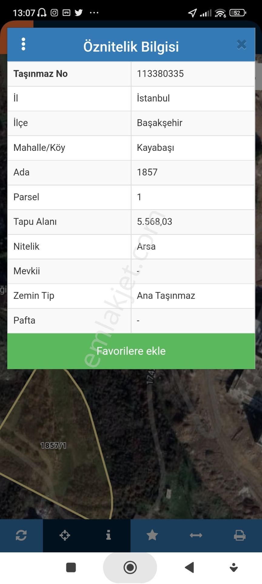 Başakşehir Kayaşehir Satılık Konut İmarlı 5.400m2 Arsa - Görsel 3