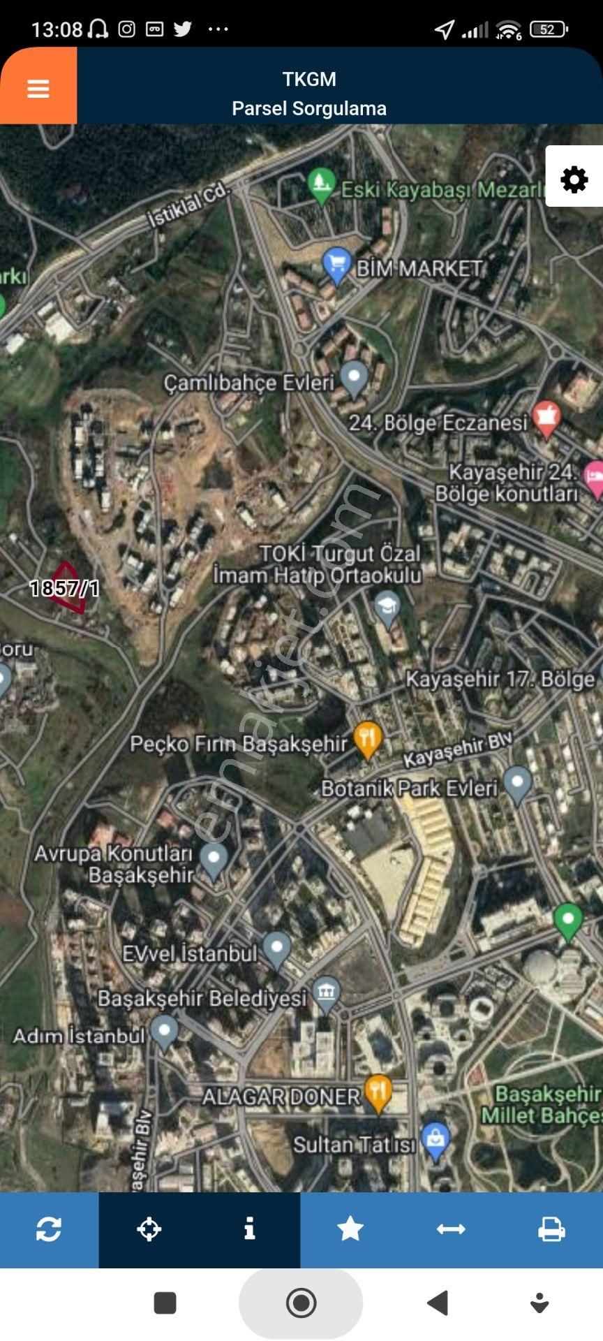 Başakşehir Kayaşehir Satılık Konut İmarlı 5.400m2 Arsa - Görsel 2